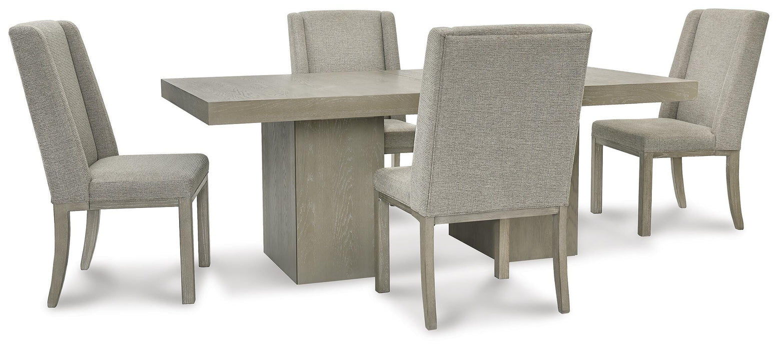 Fawnburg Gray Fawnburg Dining Table and 4 Chairs