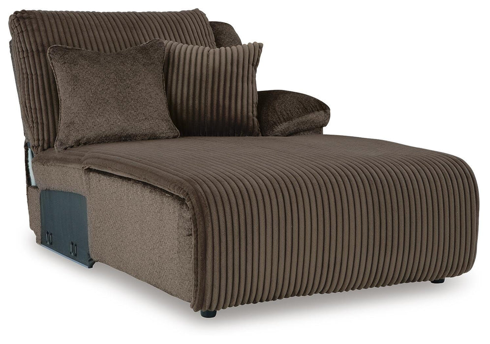 Top Tier Chocolate Top Tier 3-Piece Reclining Sofa Chaise Sectional