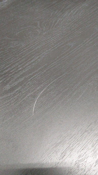 Beautiful Mod Round Coffee Table by Drew Barrymore, Black Wood Finish - open_box