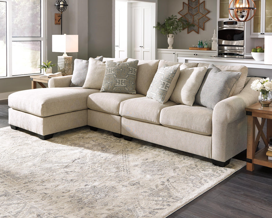 Carnaby Linen Carnaby 3-Piece Sectional with Chaise