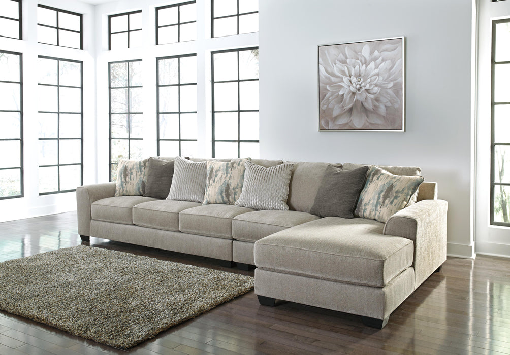 Ardsley Pewter Ardsley 3-Piece Sectional with Chaise