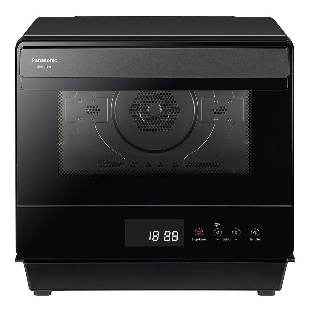 Panasonic - HomeCHEF .7 Cu. Ft. 7-in-1 Compact Oven with Steam and Convection - Black - display_model