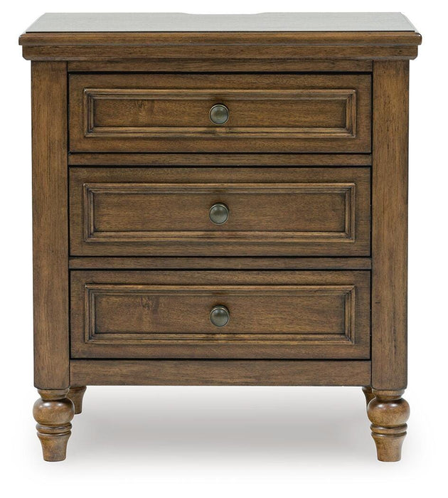 Sturlayne Brown Three Drawer Night Stand