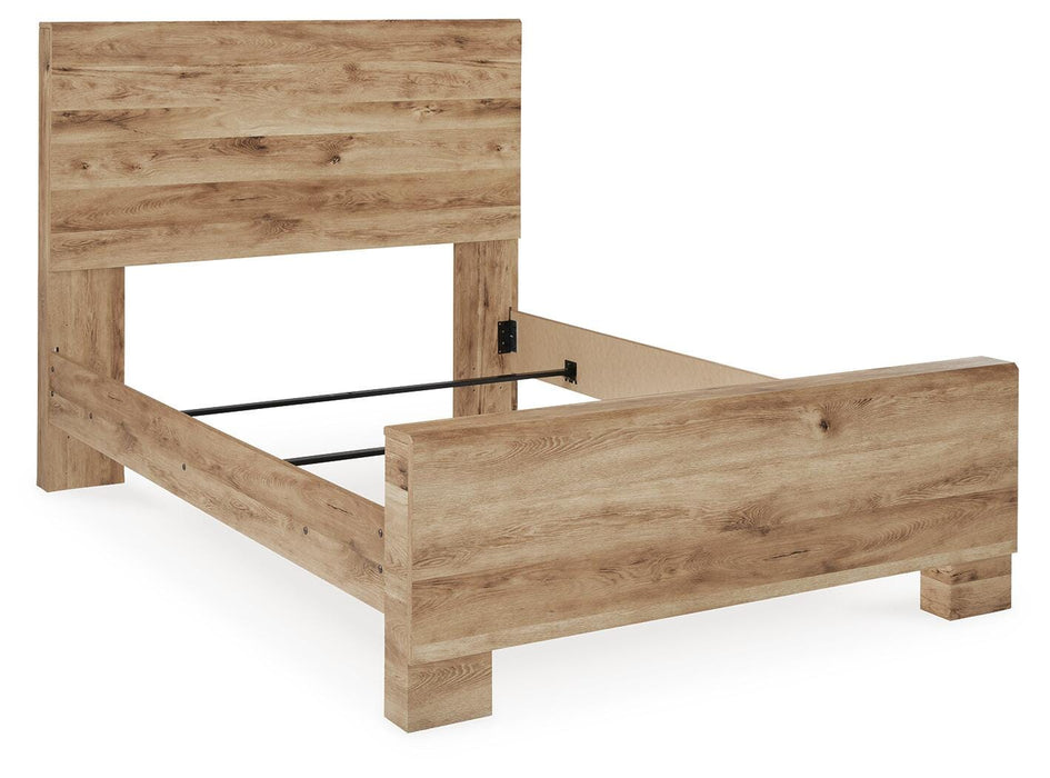 Hyanna Tan Brown Hyanna Full Panel Bed