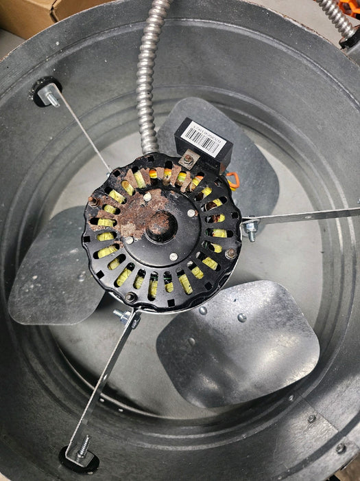 Master Flow GAF 1450 CFM Power Gable Mount Fan with Adjustable Power thermostat (PT6): Easy Installation & Efficient Exhaust Ventillation|High Airflow Capacity for attic spaces upto 2300 sq.