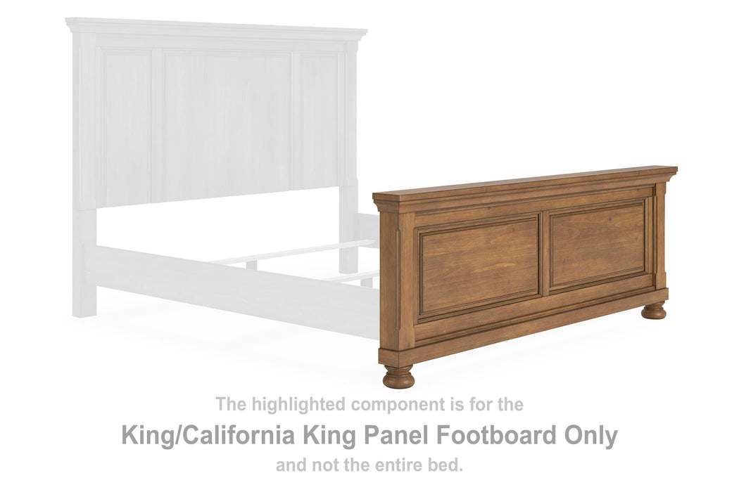 Vandenmore Medium Brown King/Cal King Panel Footboard