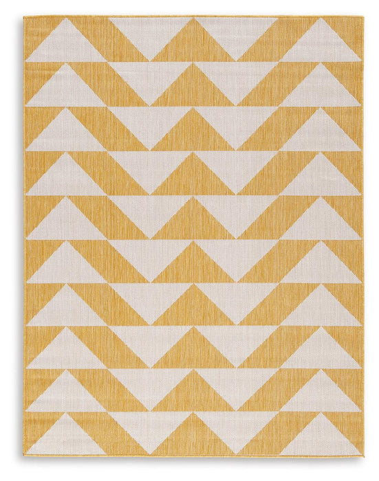 Thomley Ivory/Yellow Large Rug