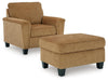 Erinslane Honey Erinslane Chair and Ottoman