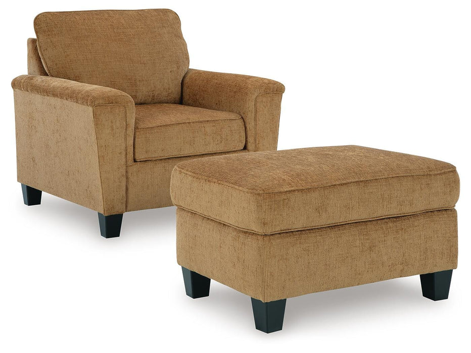 Erinslane Honey Erinslane Chair and Ottoman