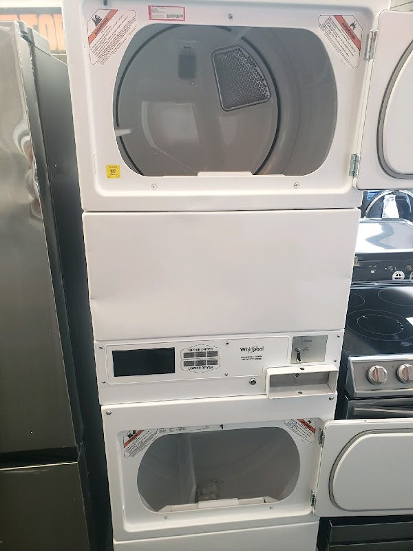 Whirlpool7.4 cu. ft. 240-Volt White Electric Double Stacked Commercial Dryer Coin Operated - display_model