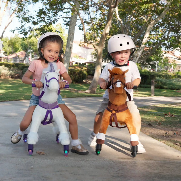Power Pony Push Riding Toy - Crystal - new