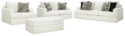 Karinne Linen Karinne Sofa, Loveseat, Chair and Ottoman