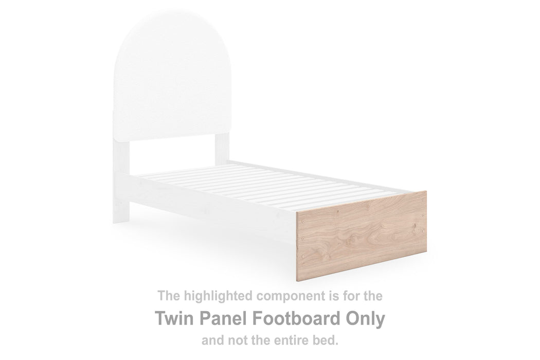 Shapella Tan Twin Panel Footboard