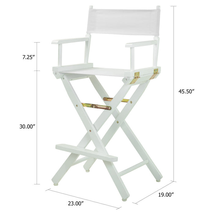 30" Folding Director Chair with Canvas - new