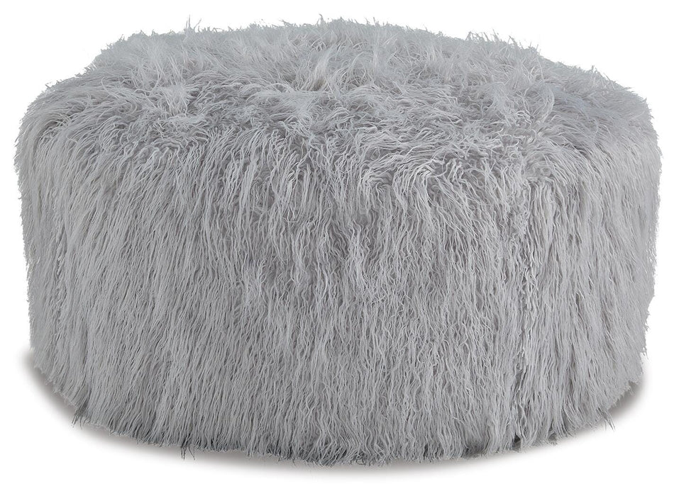 Galice Light Gray Oversized Accent Ottoman