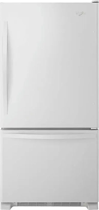 Whirlpool - 22 Cu. Ft. Bottom-Freezer Refrigerator with SpillGuard Glass Shelves - White - display_model