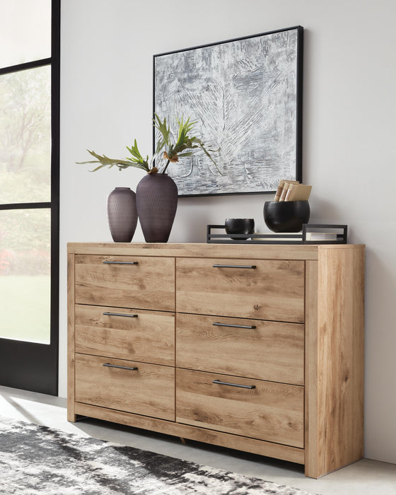 Hyanna Tan Brown Six Drawer Dresser