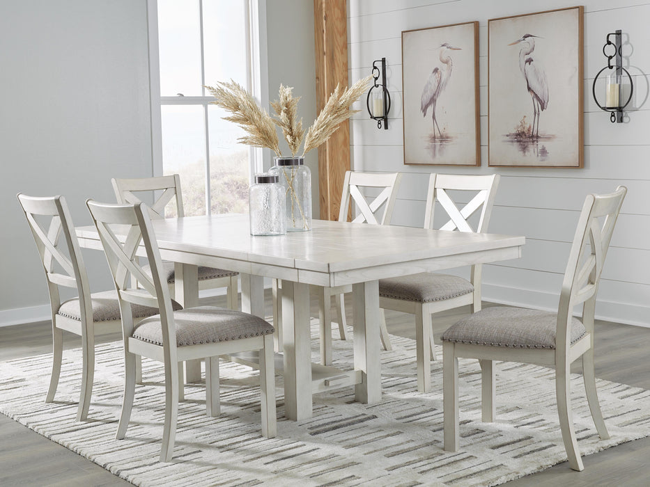 Robbinsdale Antique White Robbinsdale Dining Table and 6 Chairs
