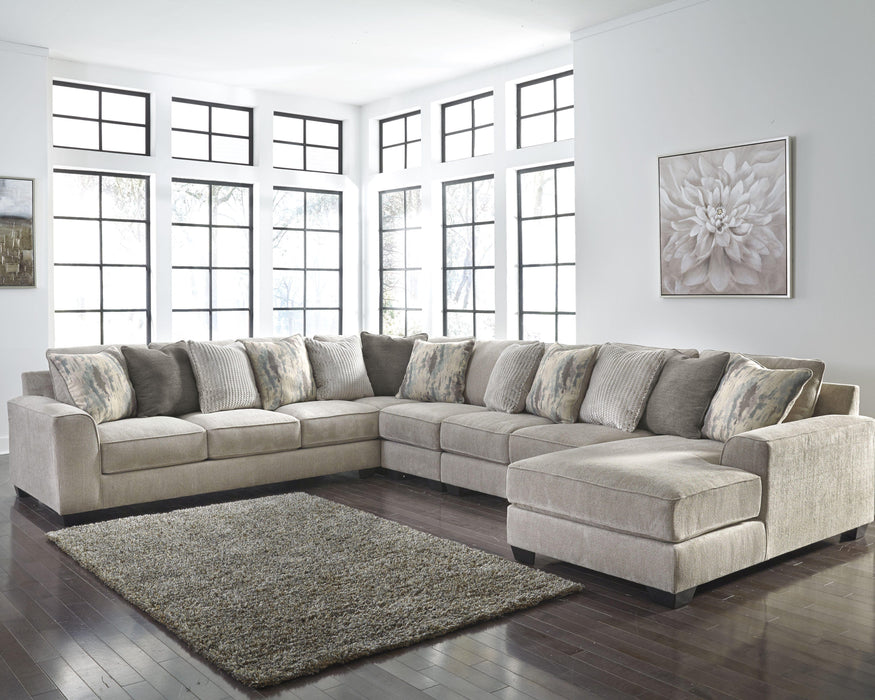 Ardsley Pewter Ardsley 5-Piece Sectional with Chaise