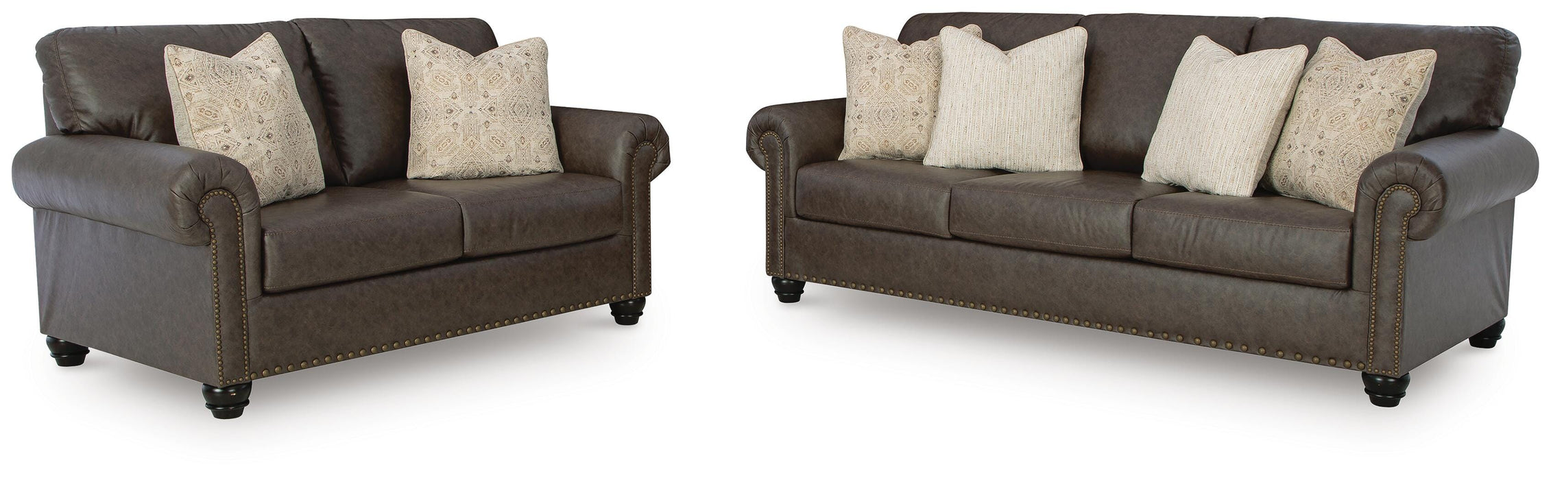 Roxmere Umber Roxmere Sofa and Loveseat