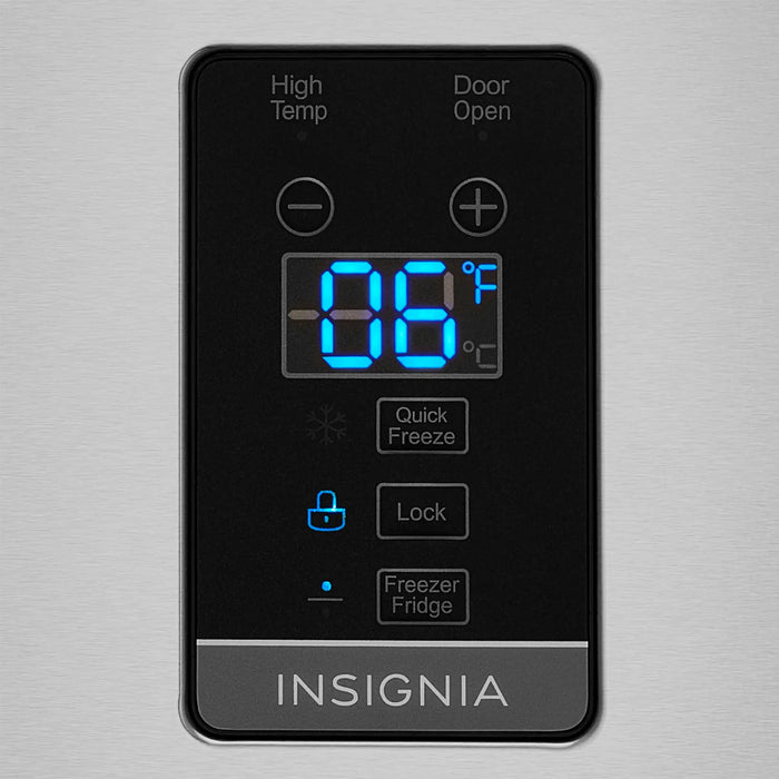 Insignia™ - 13.8 Cu. Ft. Garage Ready Convertible Upright Freezer with ENERGY STAR Certification - Stainless Steel - new