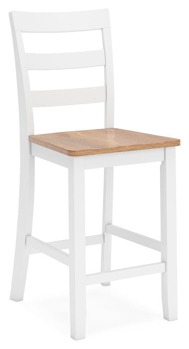 Gesthaven Natural/White Gesthaven Counter Height Barstool