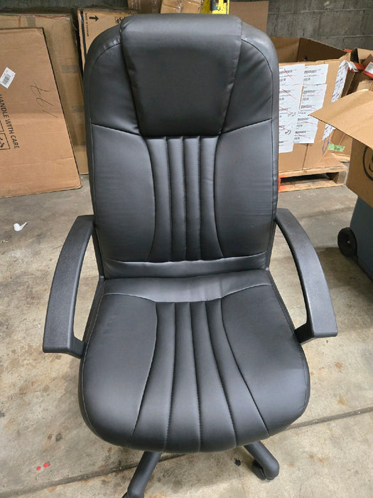 Boss Office Products Modern Executive Office Chair with Casters, Black - new