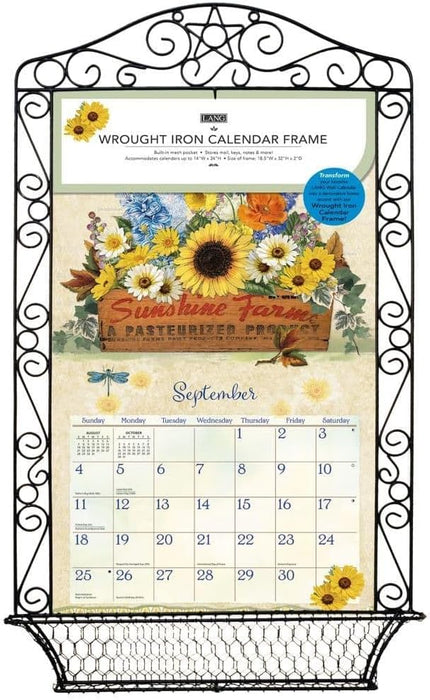 Yeegfey, Wrought Iron Calendar Frame - new