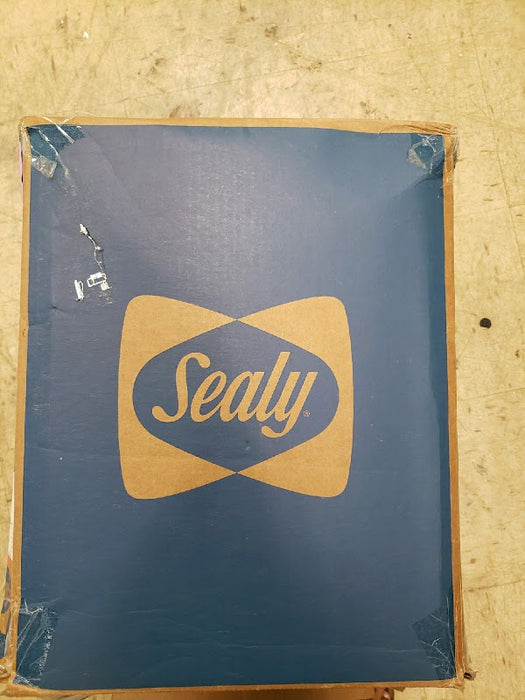 Sealy - 3”Gel Memory Foam Mattress Topper with Cover - Blue - open_box