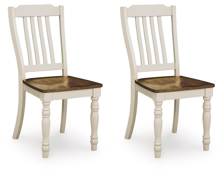 Mellintine Antique White/Brown Dining Collection