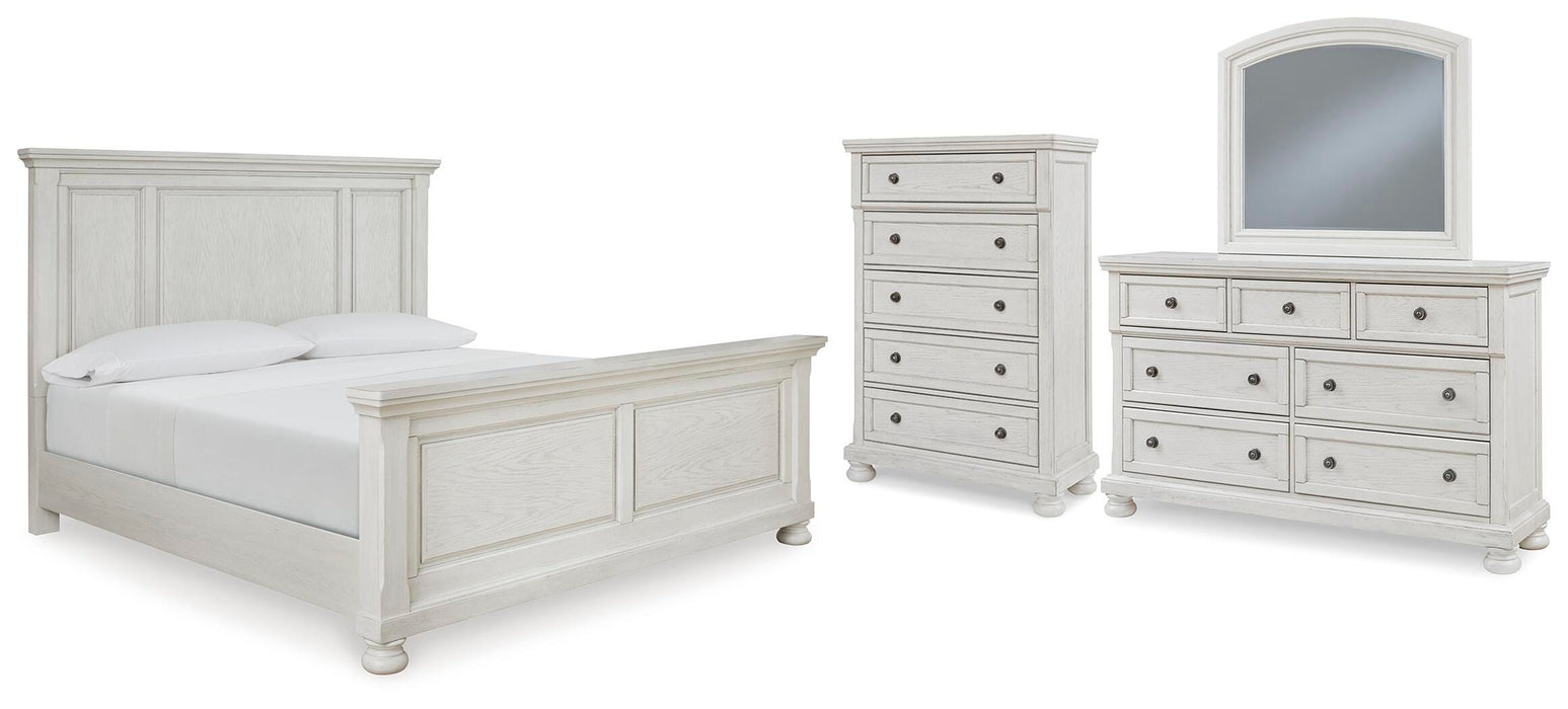 Robbinsdale Antique White Panel Bedroom Collection