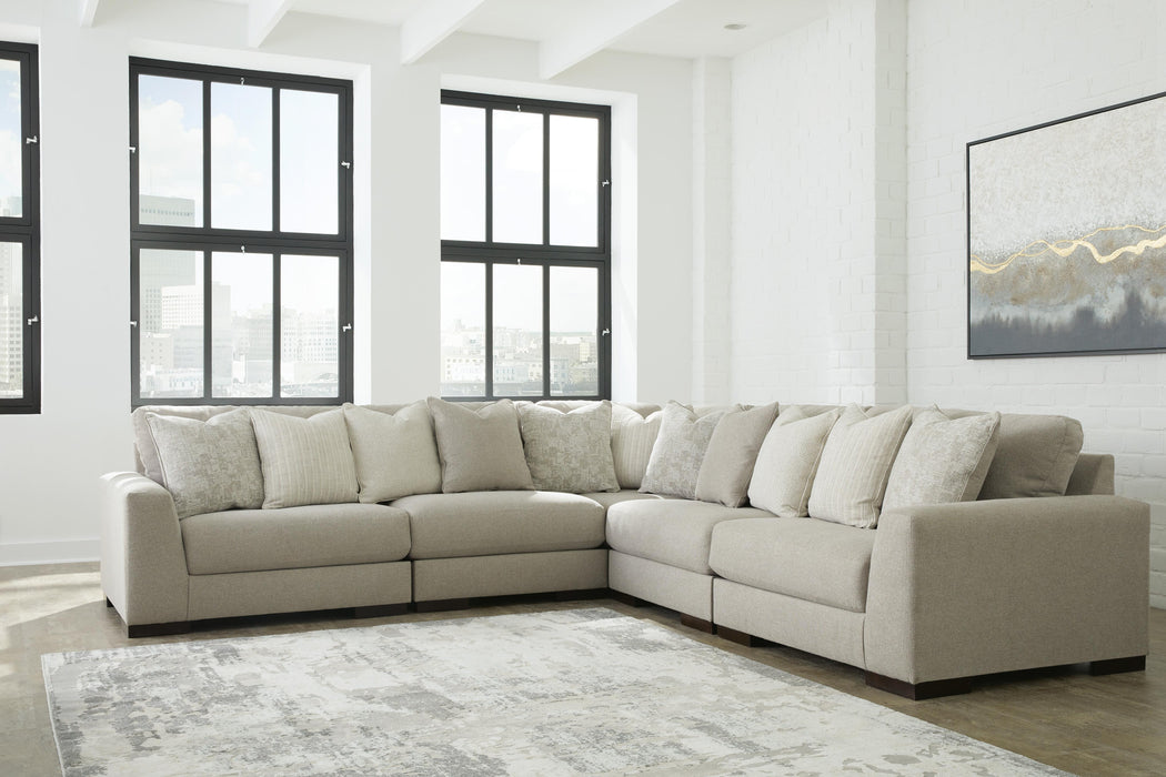 Lyndeboro Wicker Lyndeboro 5-Piece Sectional