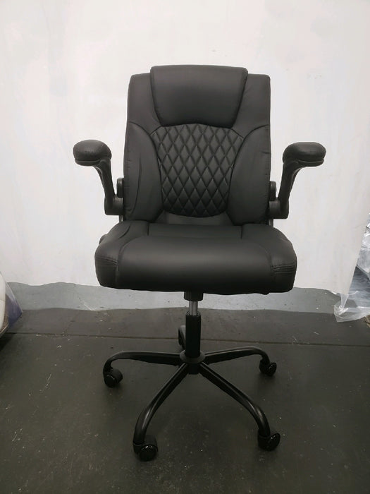 COOLHUT Leather Office Chair, Big and Tall Office Chair 400LBS Wide Seat Ergonomic Computer Desk Chair High Back Executive Leather Chair Adjustable Task Chair Lumbar Back with 8-Year Warranty, Black - new