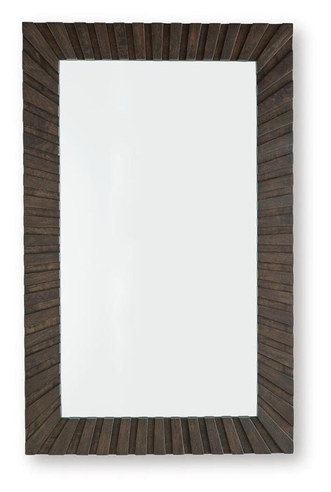 Advin Dark Brown Accent Mirror