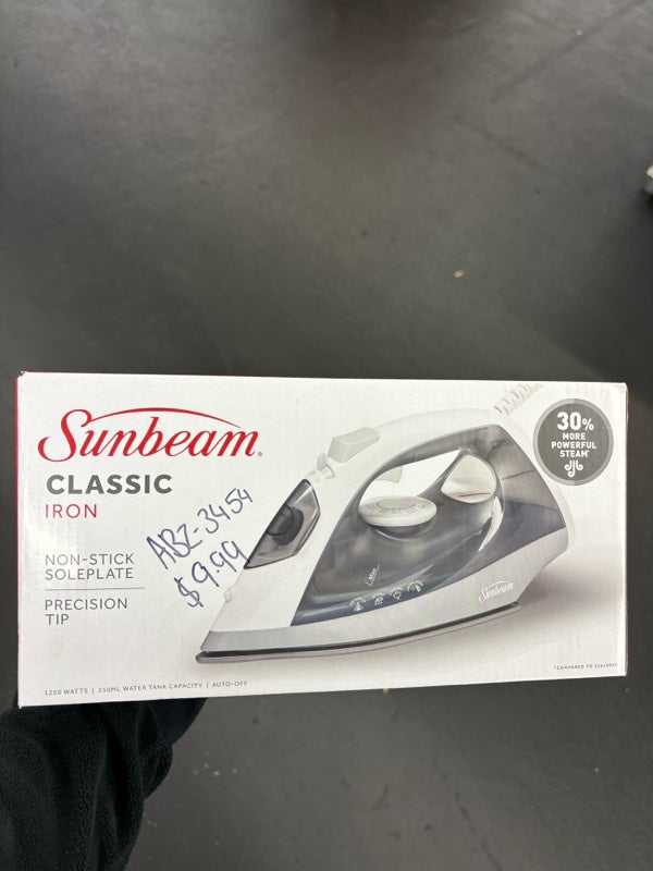 Sunbeam 1200W Classic Iron with Precision Tip and Anti-Calc Technology - open_box