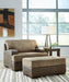 Alesbury Chocolate Alesbury Chair and Ottoman