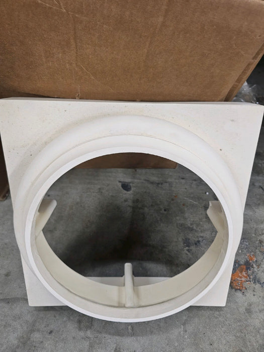 12 Inch Diameter Round Fiberglass 8 ft High Column Pillars - Non-Tapered, Plain - WorthingtonCast™ - Tuscan Capital and Base - new