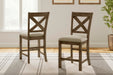 Moriville Beige Upholstered Barstool (Priced Per Item, Must Order 2, 4, 6, or 8)