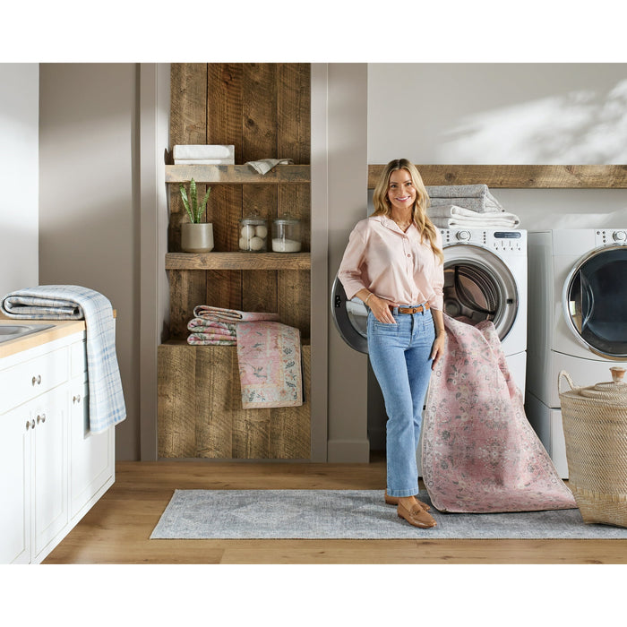 My Texas House Everyday Living Blair Traditional Floral Indoor Washable 8' x 10' Area Rug - new